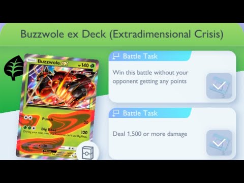 Pokémon TCG Pocket - Buzzwole ex Deck (Extradimensional Crisis) | Flawless Victory Mission