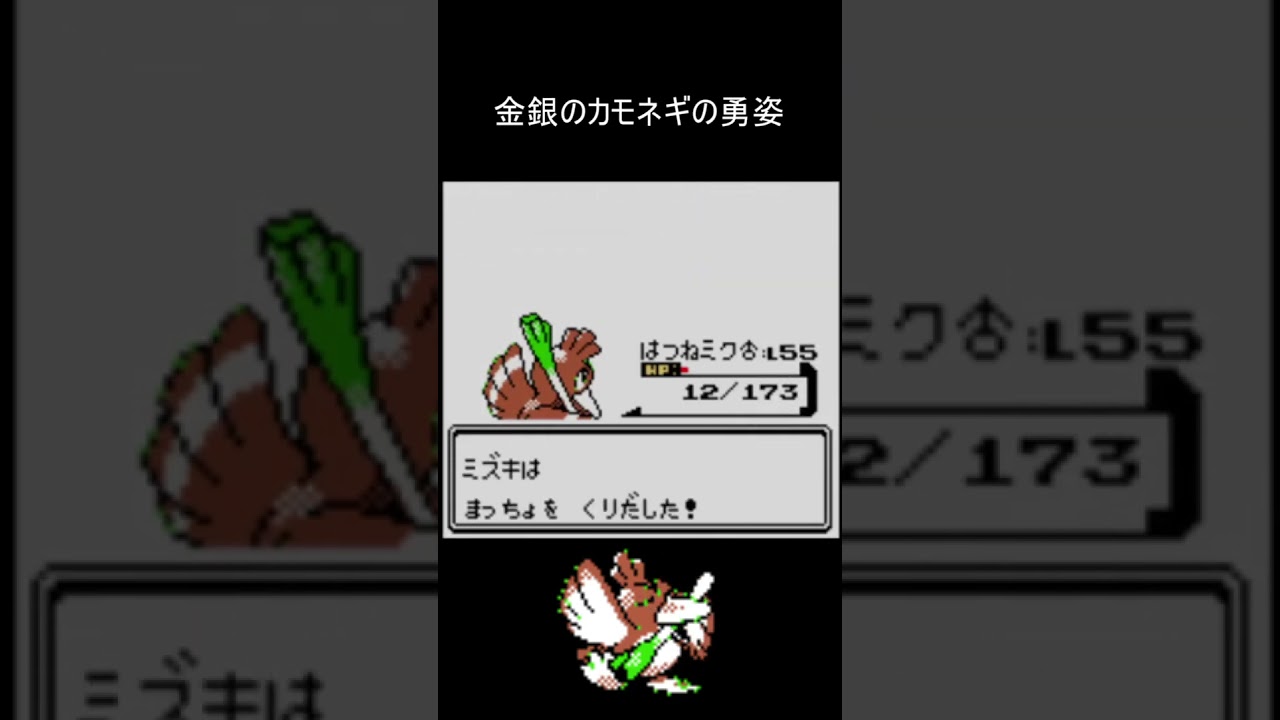 金銀のカモネギの勇姿 #ポケモン金銀