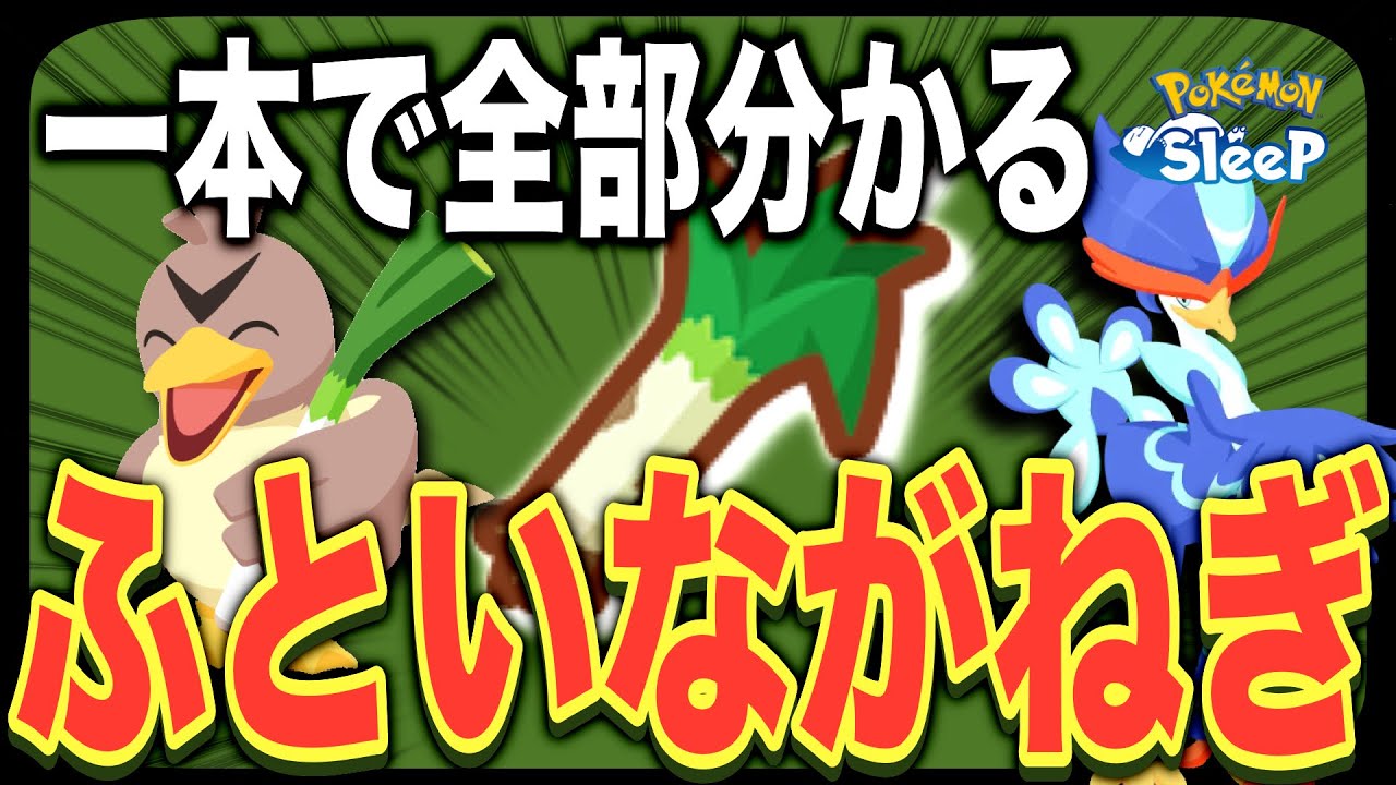 厳選の重要ポイントも分かる！5種のふといながねぎ最強ランキングを見ながら、ガッツリ解説・考察！【ポケモンスリープ】【Ver.2.9.0】