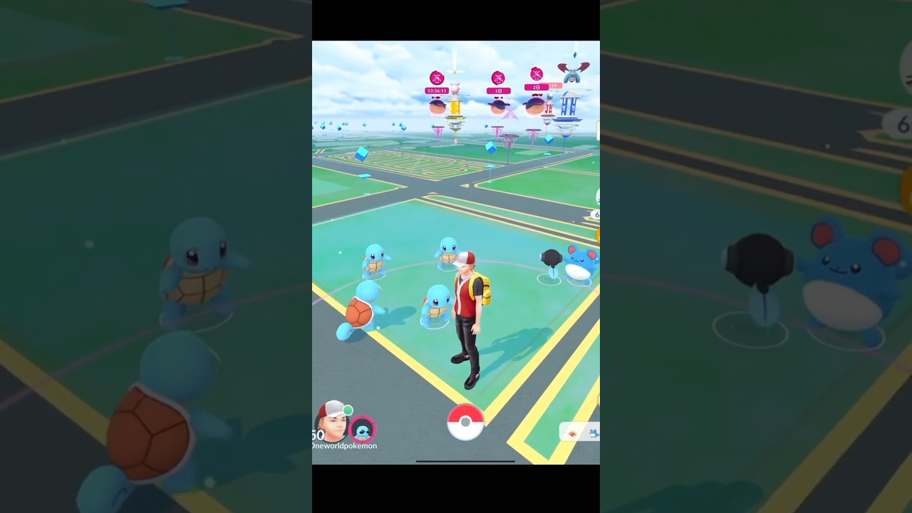 、、ゼ、ゼニガメ団結成の瞬間っ。#ポケモンGO#pokemon #squirtle