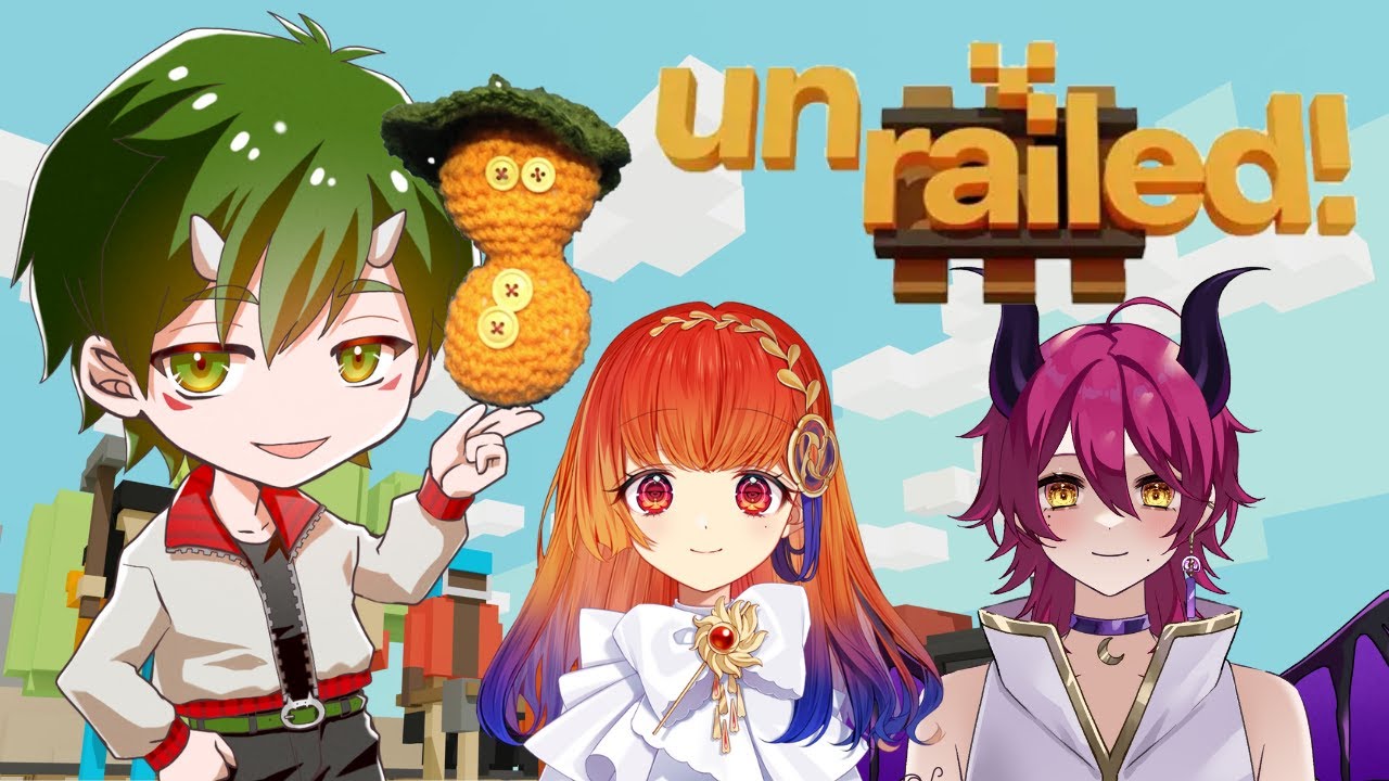 【 #unrailed 】ドタバタみんなでレール作り w/ポポランタンユキヒメ:月縹スイ:暁ほのか