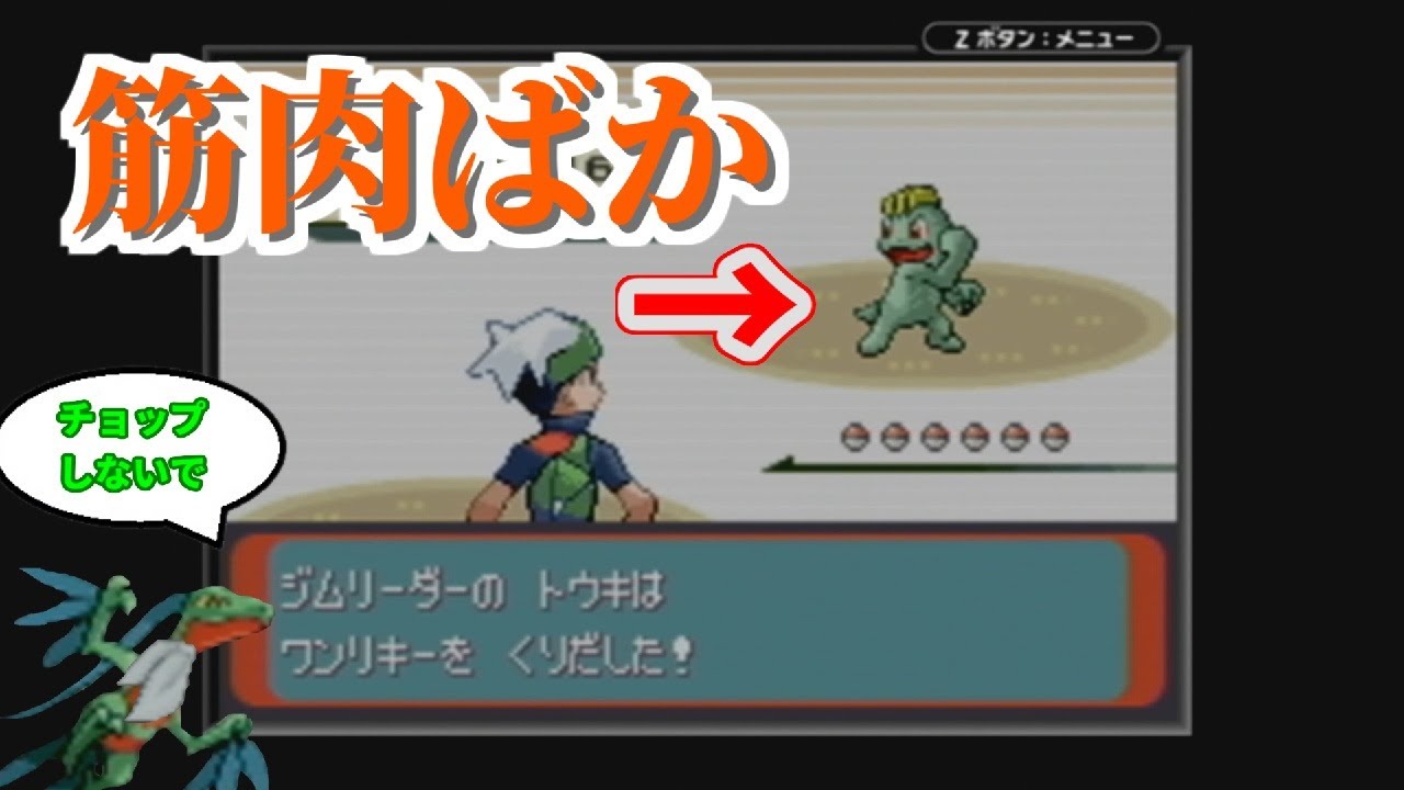 【エメラルド】全裸の筋肉みせつけポケモンにすべてを破壊される成人男性トレーナー。