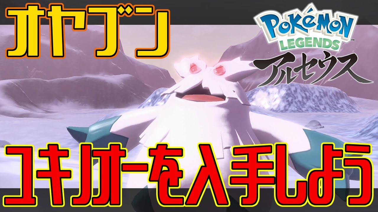 【ポケモンアルセウス】オヤブンのユキノオーを入手しよう【Pokémon LEGENDS アルセウス】