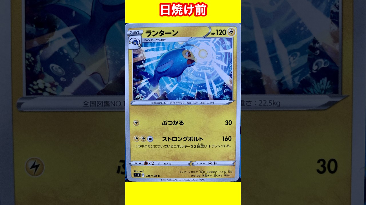 ランターンの日焼けポケカ