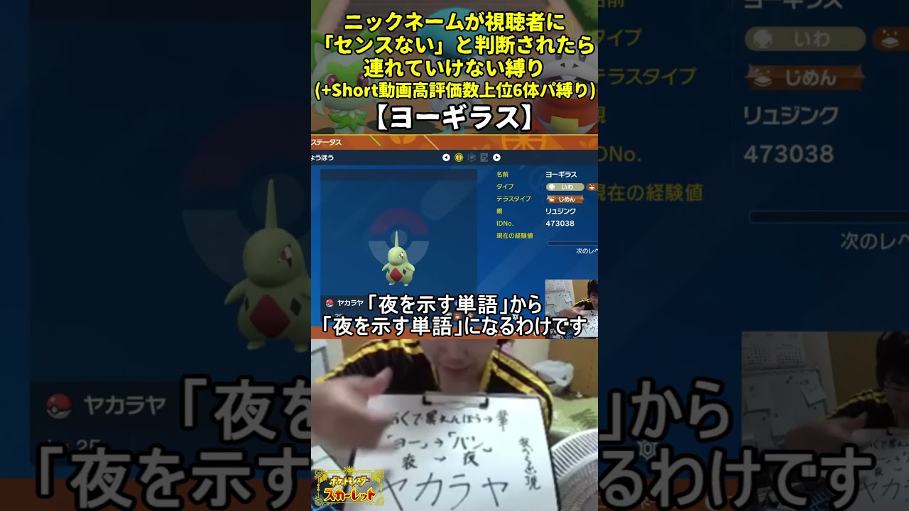 【ポケモンSV】ハイセンスニックネーム縛り命名集(ヨーギラス)