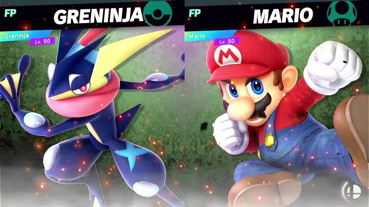 Super Smash Bros Ultimate Amiibo Fights EX Greninja vs Mario