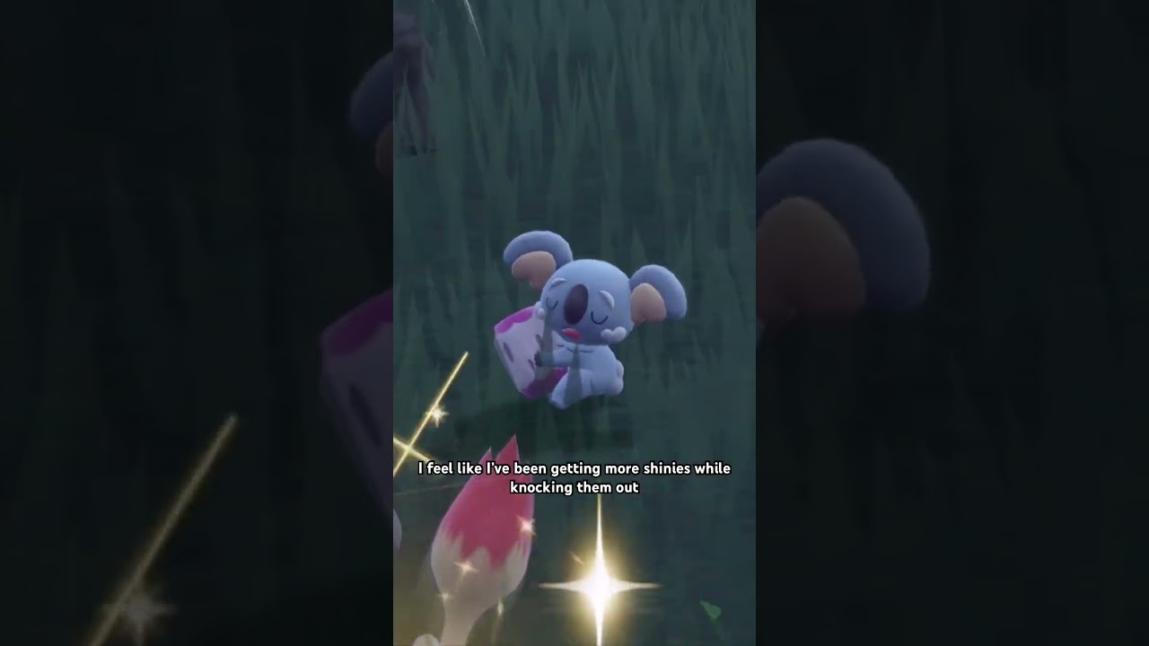 Shiny Komala whilst knocking them out