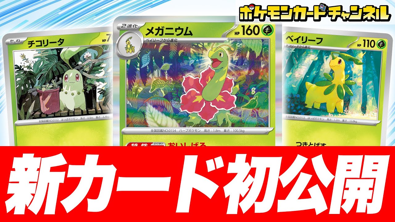 【初公開】草エネルギーの数2倍！？強力な特性を持ったメガニウムたちを紹介！【ポケカ/ポケモンカード/メガブレイブ/メガシンフォニア】