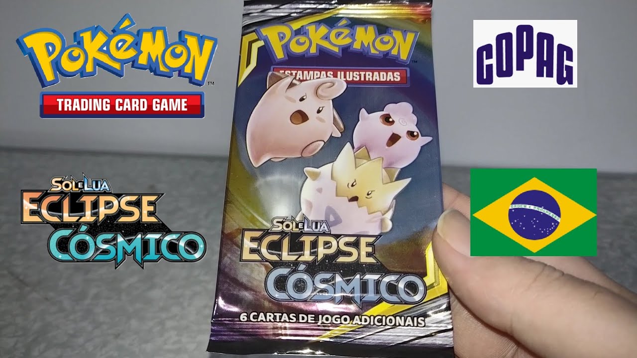 TENTANDO A SORTE COM O BOOSTER RARO DE POKÉMON TCG ECLIPSE COSMICO DE 2019 !!!