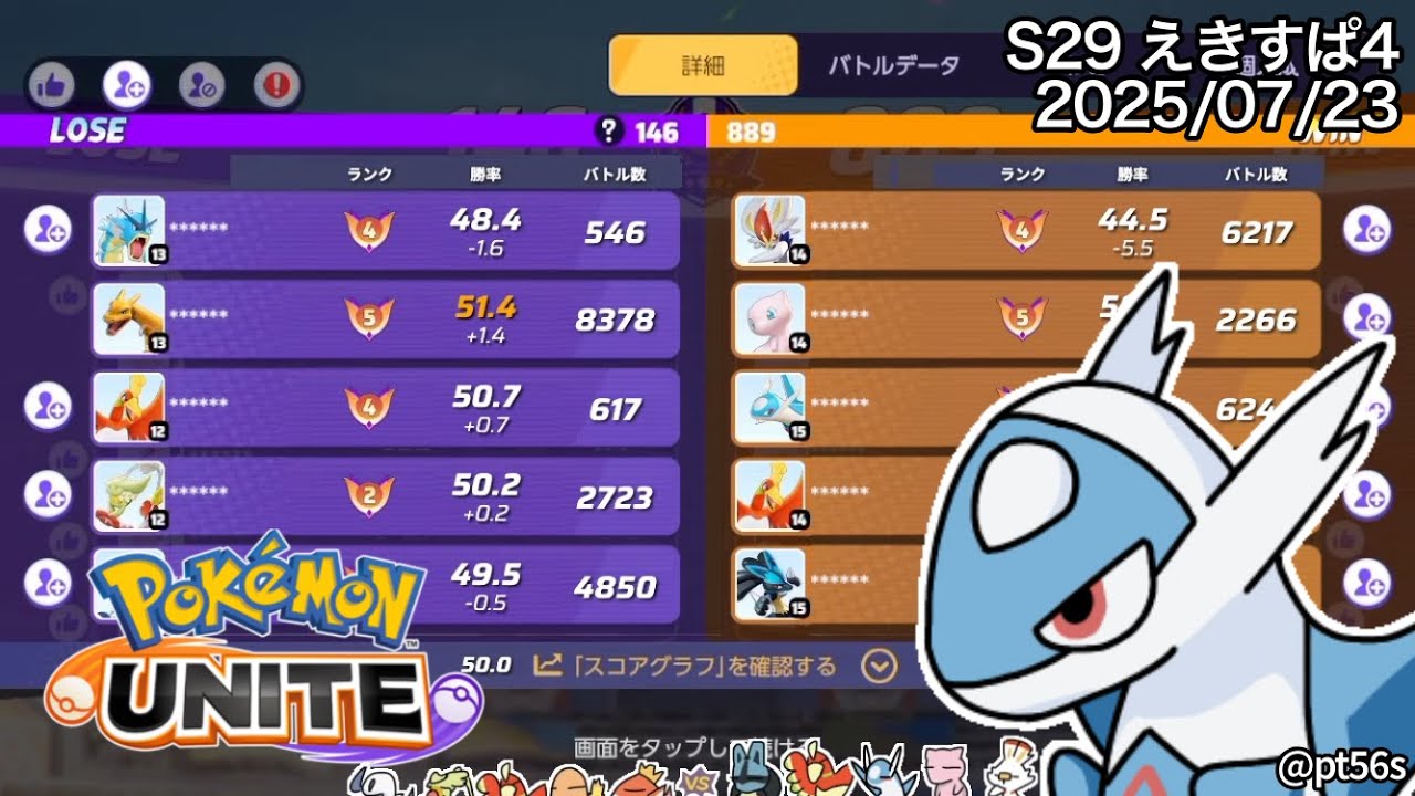 4年もサポート専なソロランク エキスパート4【ポケモンユナイト】