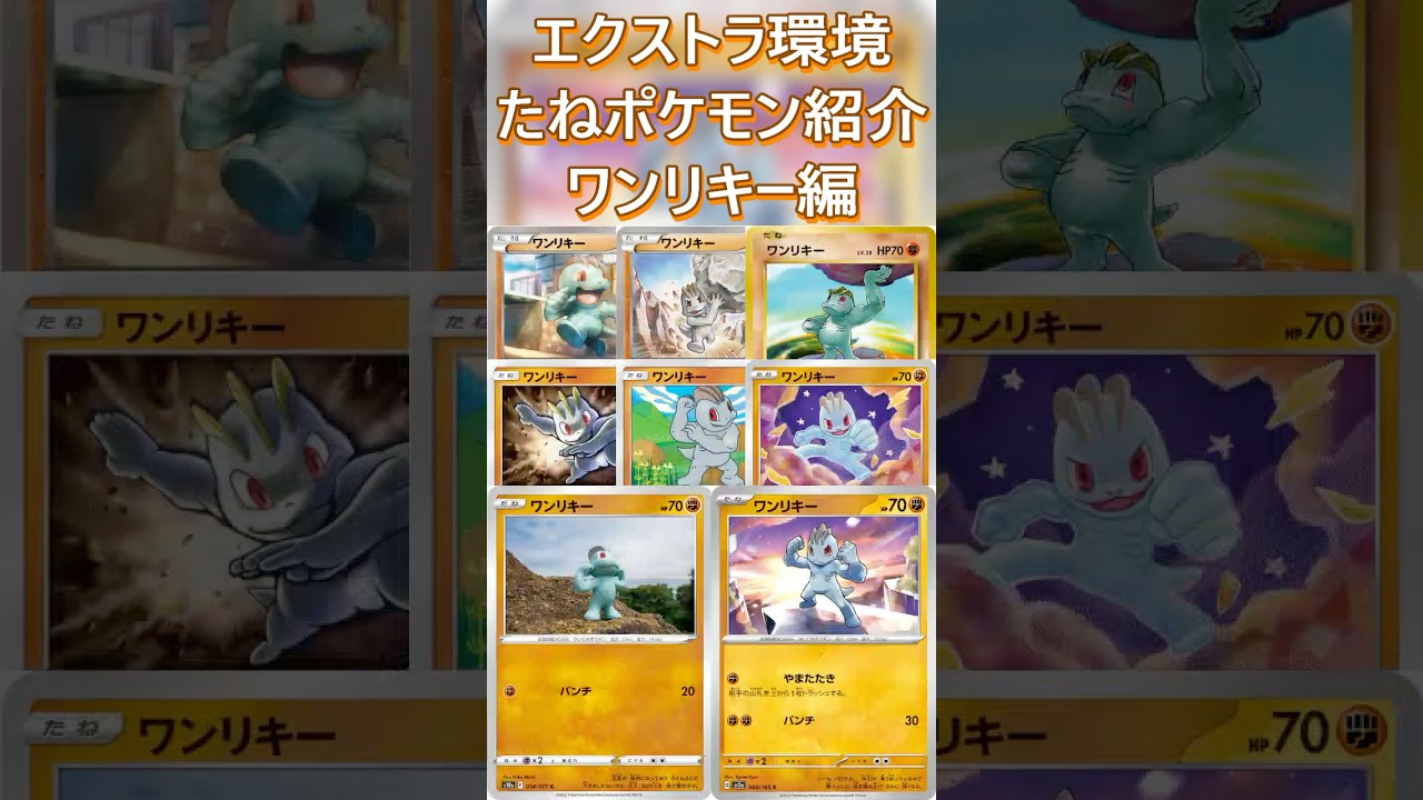 【ポケカ/エクストラ】エクストラおすすめたねポケモン紹介 ワンリキー編  #shorts #ポケモンカード #ワンリキー #pokemontcg #エクストラバトルの日