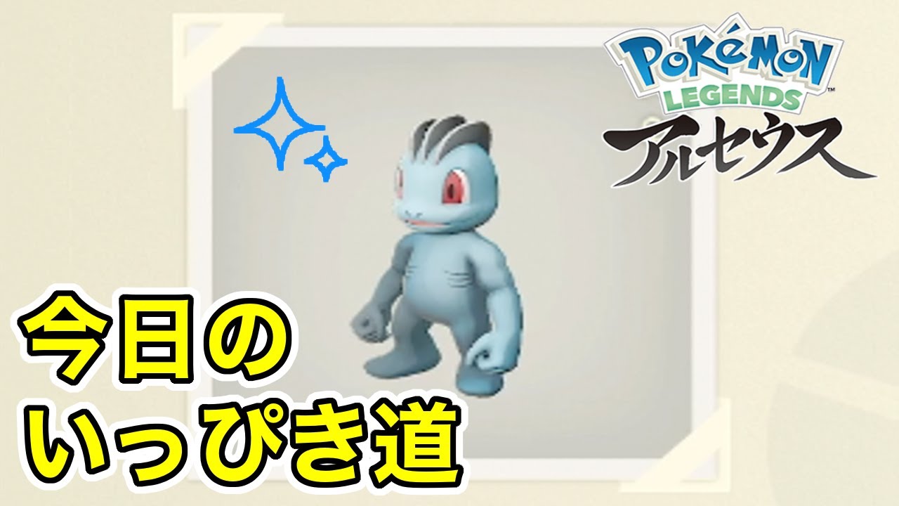【Pokémon LEGENDS アルセウス】今日のいっぴき道（ワンリキー）【NS】