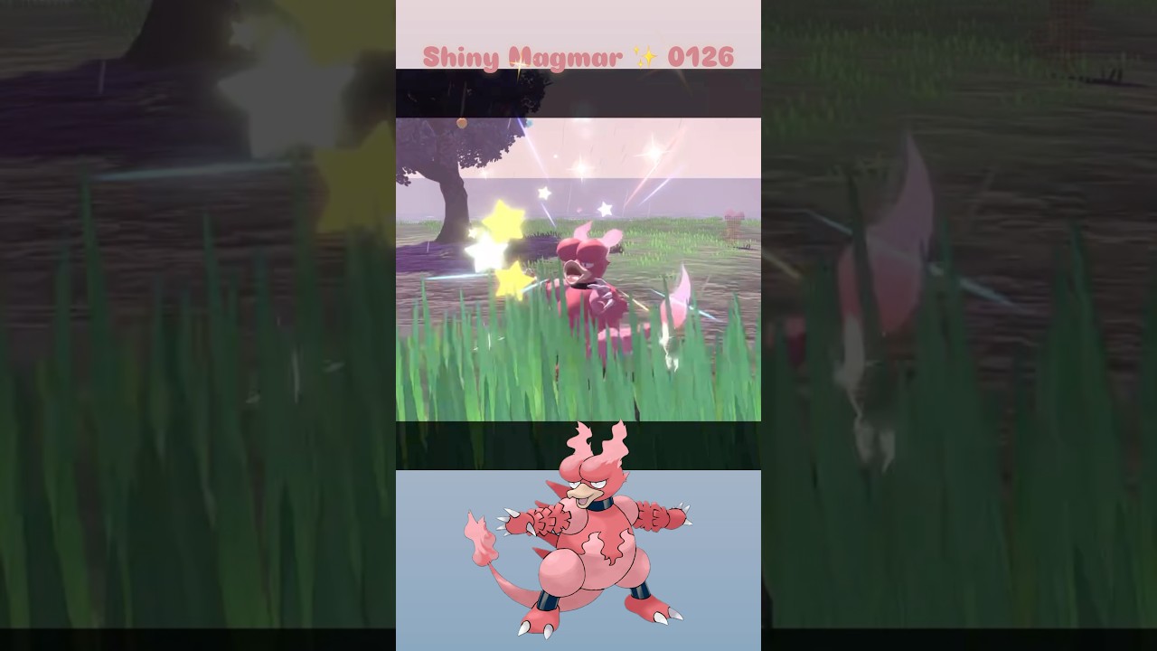 Shiny Magmar ✨ 0126 caught in Pokemon Legends Arceus with Massive Mass Outbreak