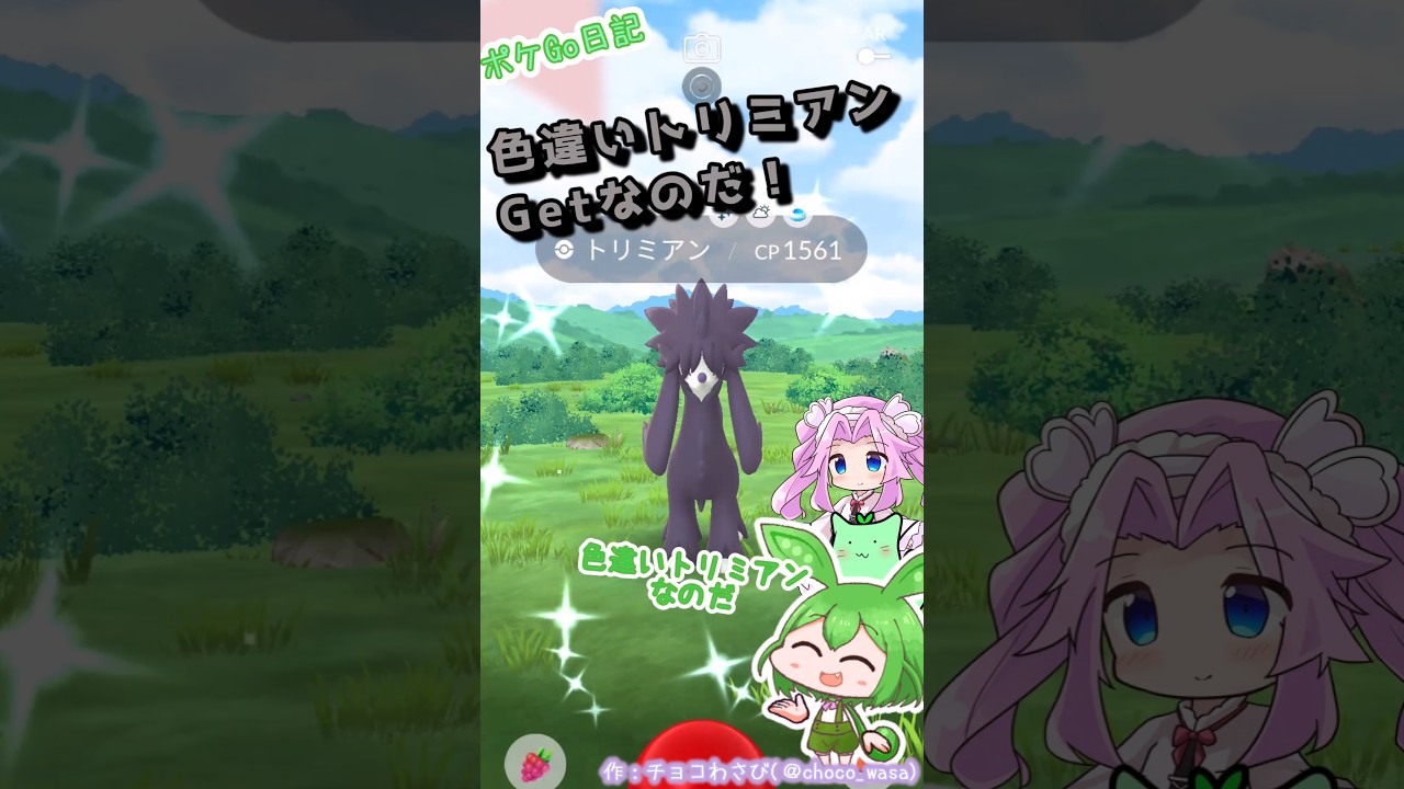 【ポケGO日記mini 】トリミアン色違いGET！おさんぽおこうで出てくれたのだw