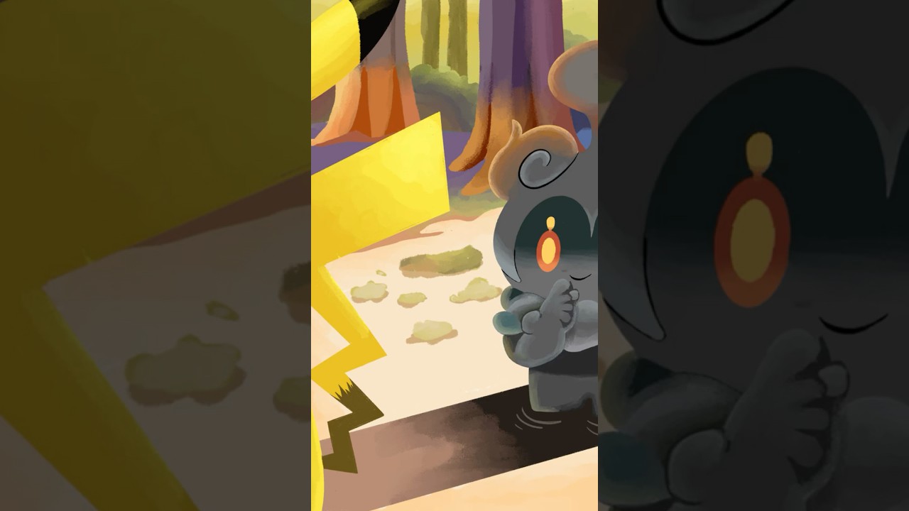 I drew Marshadow (マーシャドー) and Pikachu (ピカチュウ)! PokémonTCG Cosmic Eclipse 103/236