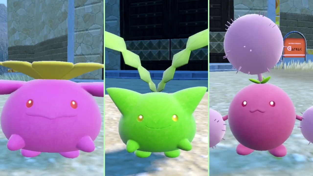 色ハネッコ ポポッコ ワタッコ １分 #ポケモン