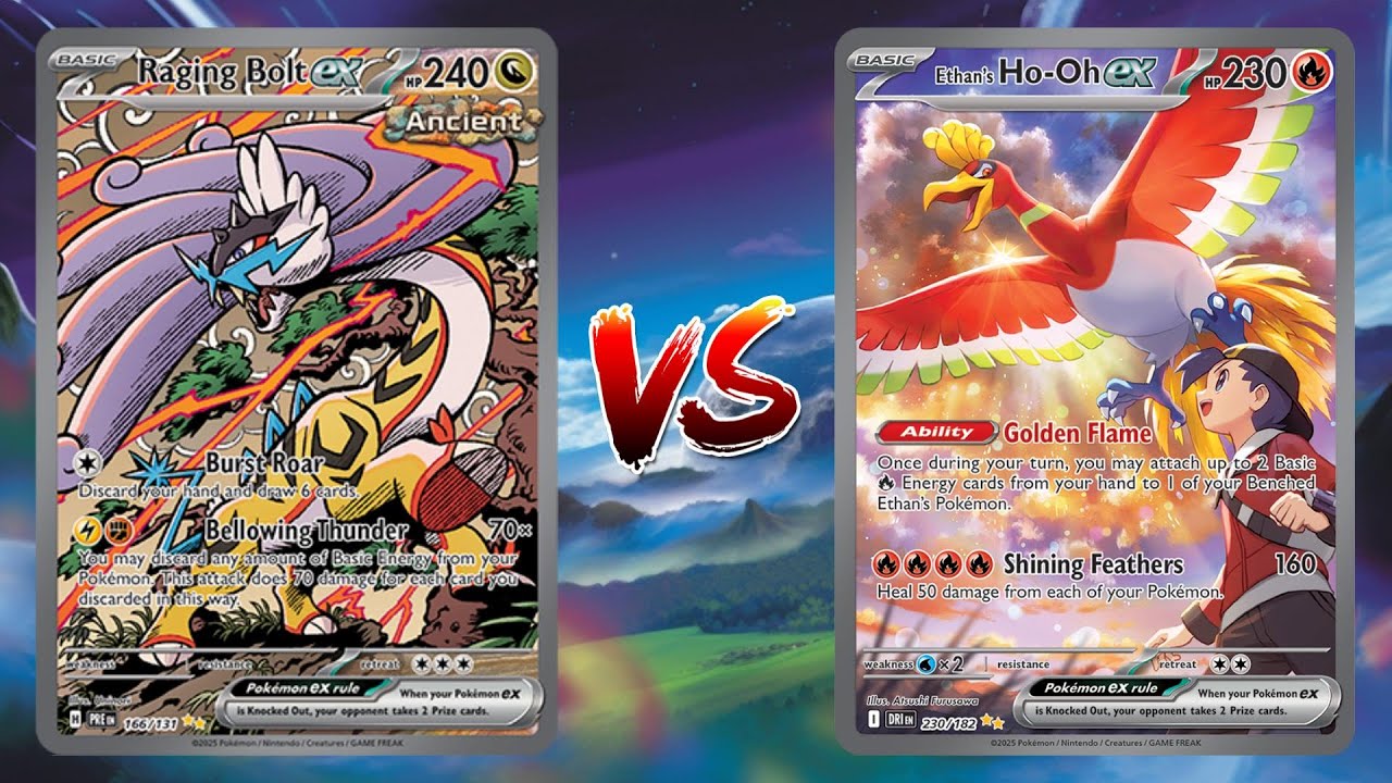 Pokemon TCG Live Raging Bolt EX Eelektrik VS Ethan's Ho-Oh EX Magcargo!!