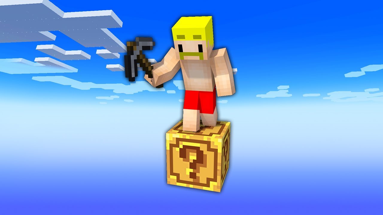 混ぜるな危険！？ラッキーブロックxワンブロックの世界でエンドラ討伐！【マイクラ】