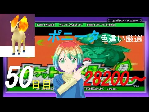 【ポケモンFRLG】ポニータ(Shiny Ponyta)色違い厳選(50日目) 28200~