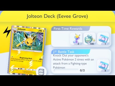 Pokémon TCG Pocket - Step-Up Battle [Intermediate] | Jolteon Deck (Eevee Grove)