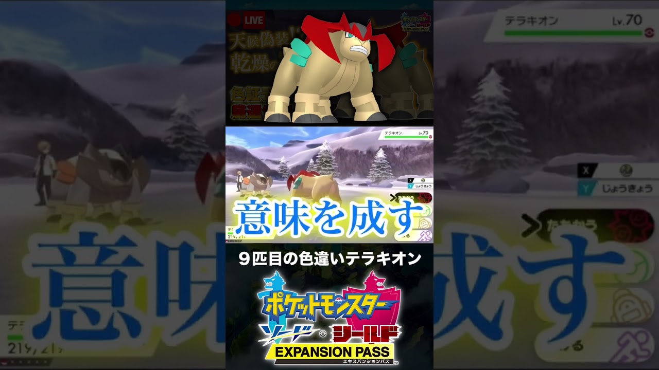 ９匹目の色違いテラキオンと邂逅した男【ポケモン剣盾】