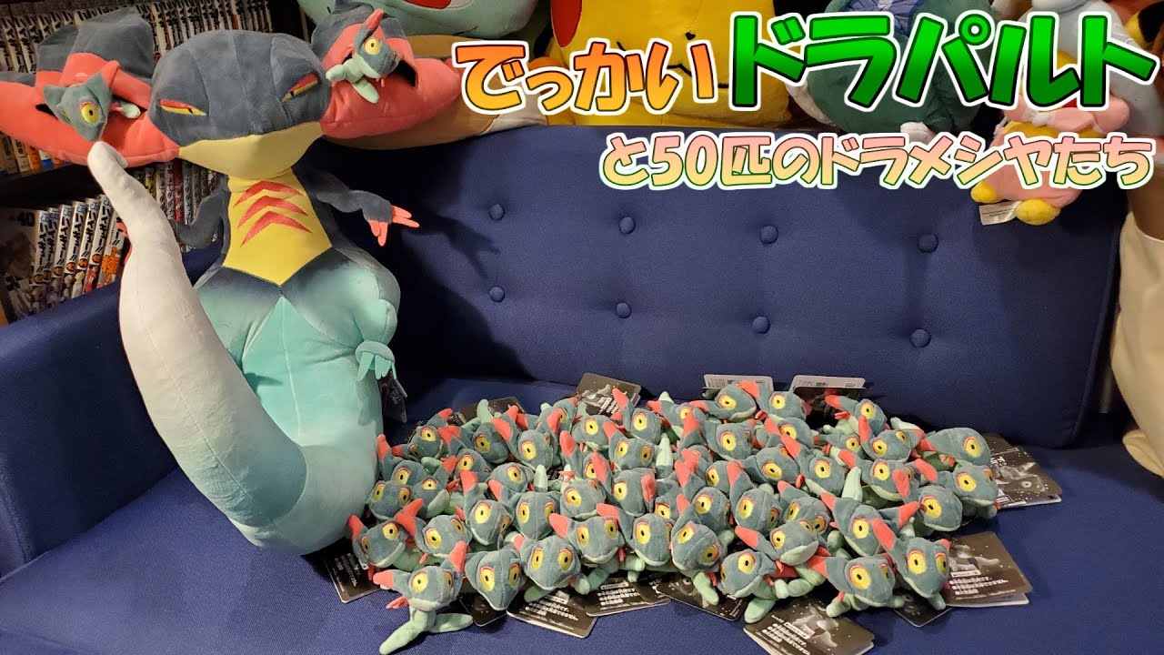 【ポケモン】100cmのドラパルトと50匹のドラメシヤがやってきました【タカラトミー】