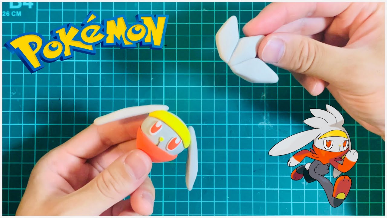 【ポケモン粘土】ポケットモンスター ラビフット 粘土で作ってみた！ pokemon Clayart