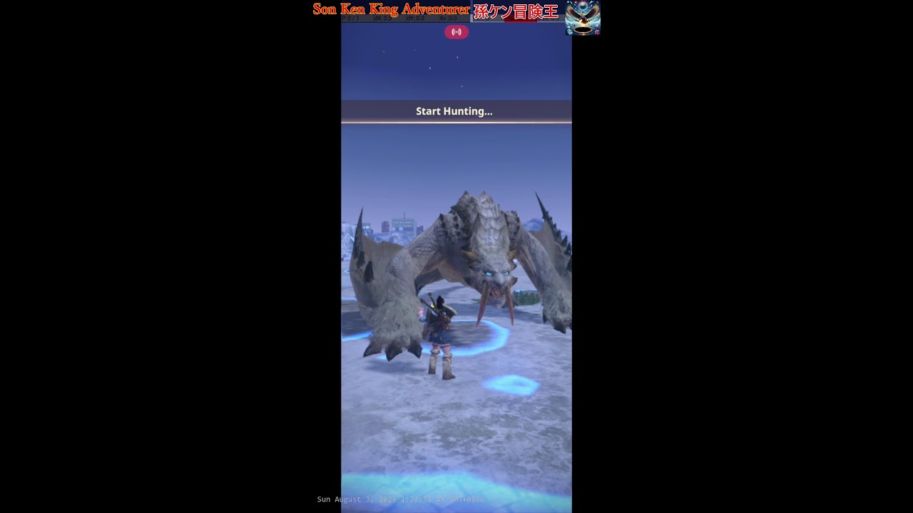 ライブ！ゲームプレイ！モンハンナウ！アオアシラ青熊双鉞グレード７LV3　力任せ４　区会心５　マイナス会心 -70%　双剣　タップを表示　ポインタの位置 #モンハンnow