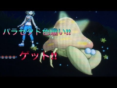 色違いポケモンが進化!!パラセクト色違いゲット!!ポケモンサンムーン色違い shinepokemon sunandmoon
