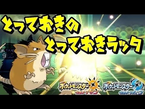 とっておきのとっておきラッタ！ 全てのポケモンに輝きをシリーズ：ラッタ編【ポケモンＵＳＵＭ
