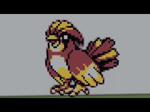 ［マイクラ］黙々とピジョンを作る［ポケモンピカチュウ版ドット絵］