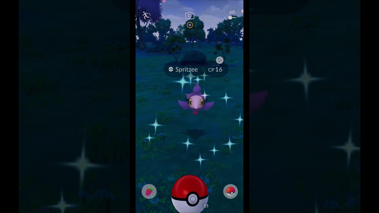 🔥 RARE Shiny Spritzee CP 16 Found in Mustika Jaya, Indonesia! 🇮🇩 | Pokemon GO Shorts