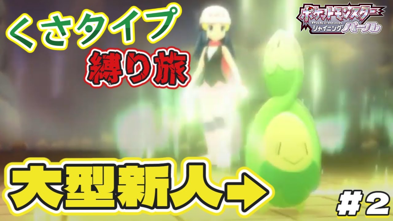 【ポケモンBDSP】 スボミー達と初ジム戦！【くさタイプ縛り旅#2】