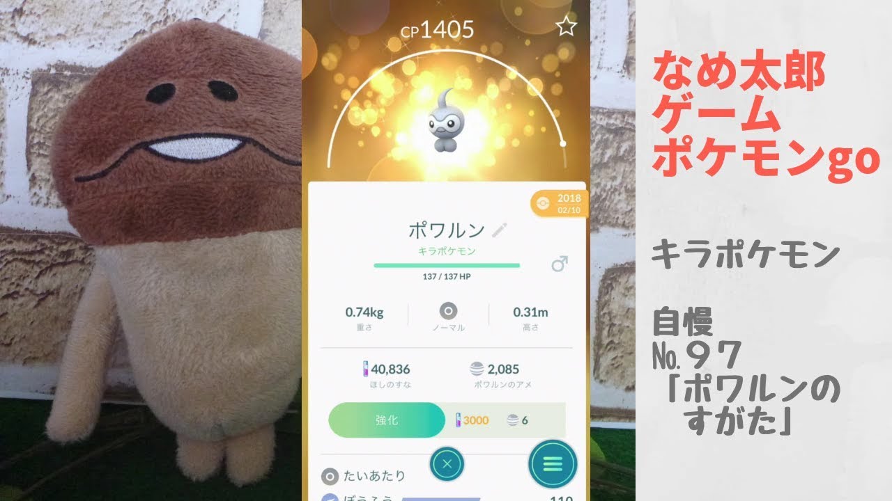 なめ太郎のキラポケモン自慢コーナーナンバー９７、「ポワルン」【ポケモンgo】
