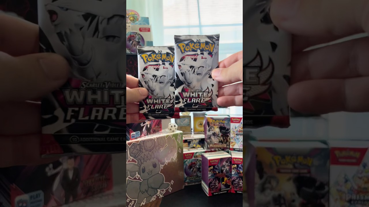 Can we get a big hit this set? #pokemon #pokemoncards #fyp #whiteflare
