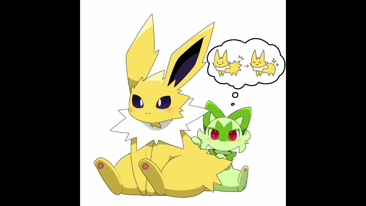 サンダースの毛並み整えたいニャオハ　#pokemon #shorts