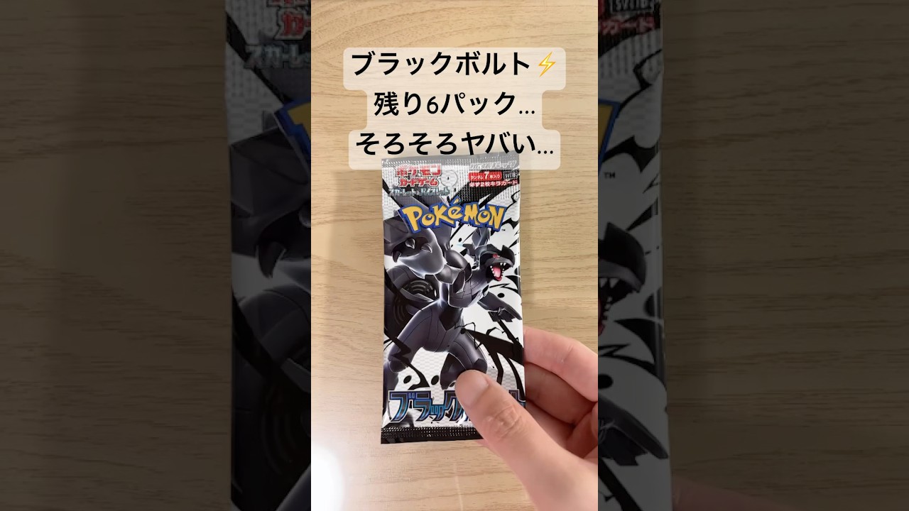 【ポケカ】ゼクロムex【BWR】出ろー！！！ #ポケカ   #ポケカ開封   #ポケモンカード   #ブラックボルト　 #shorts