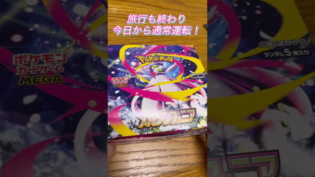 新弾開封は交互に⁉️メガサーナイト狙いのメガシンフォニア‼️#ポケカひな #トレカひな #ポケカ #ポケカ女子 #ポケカ開封 #pokemon #pokemoncards #メガシンフォニア