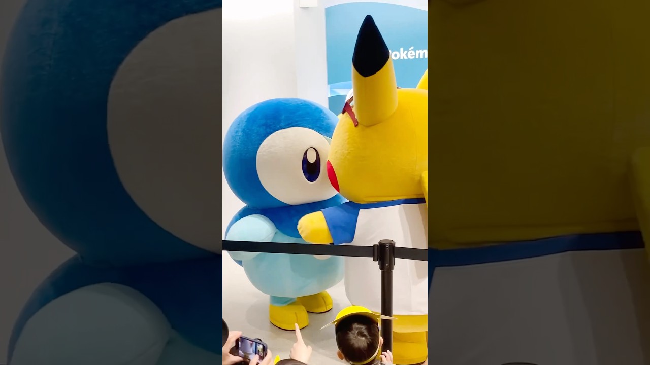 仲良しなポッチャマとピカチュウ🫶🏻︎🩵💛🫧　#ピカチュウ #ポッチャマ #shorts