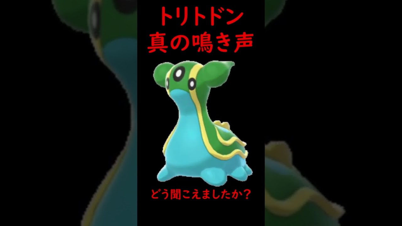 トリトドンは本当にぽわーおぐちょぐちょという鳴き声なのか #Shorts
