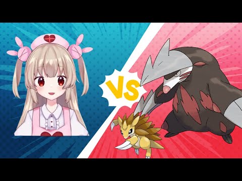 【ポケモンBW2】ドリュウズに5(+1)タテされる名取さな【名取さな／切り抜き】
