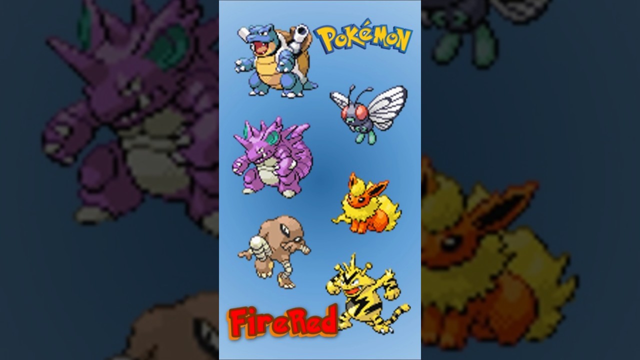 Best team for Pokemon FireRed (Squirtle Edition) #bestteams #pokemon #firered #bestteam #squirtle