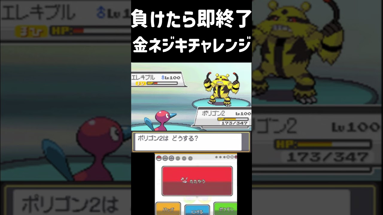 【バトルファクトリー】エレキブルに大逆転負けする男(金ネジキチャレンジ）