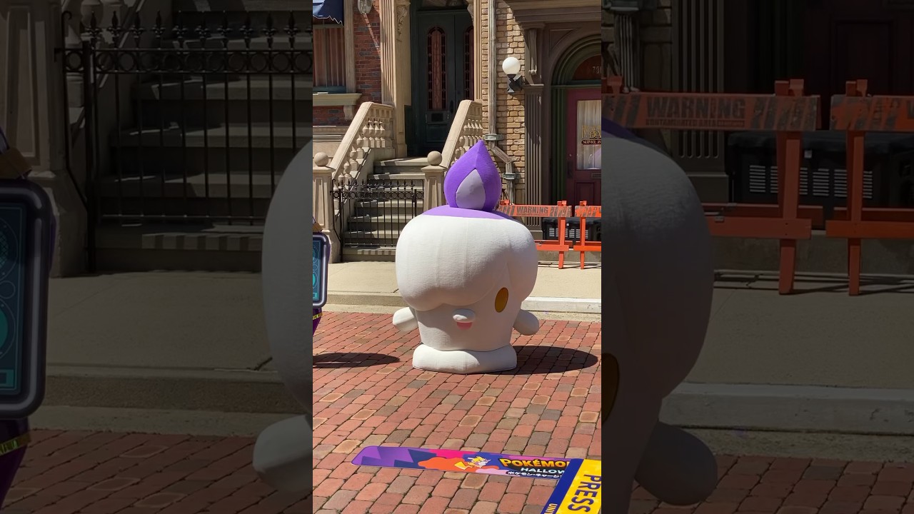 USJに初登場したヒトモシがもちもちしててかわいい🕯️ #ユニバ #ポケモン #shorts