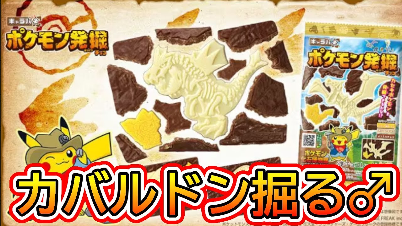 ポケモン発掘チョコからカバルドン発掘してみた