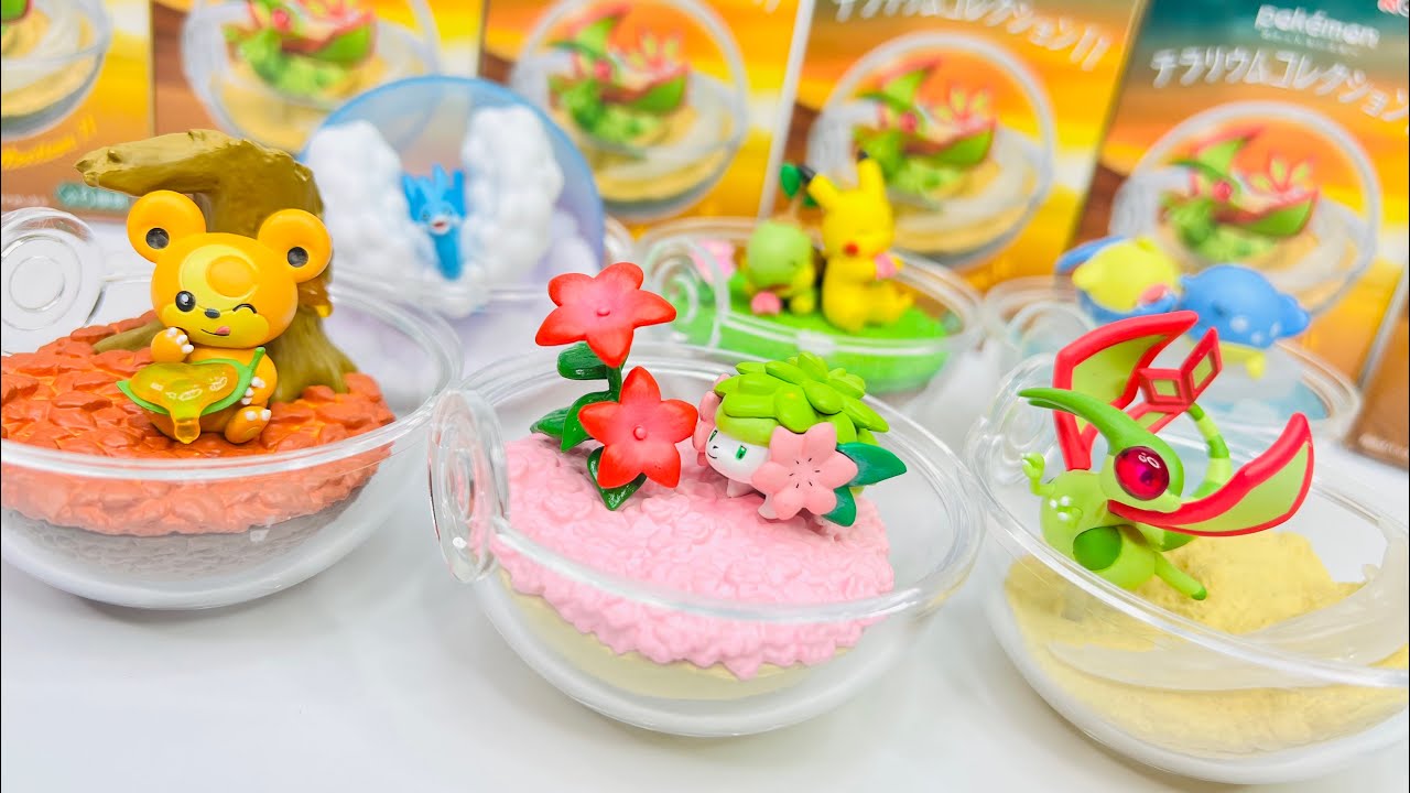 【ポケモン】ヒメグマとシェイミがラブリーチャーミー過ぎる。テラリウムコレクション11 全6種大人買い 開封レビュー！/Pokémon Terrarium collection 11