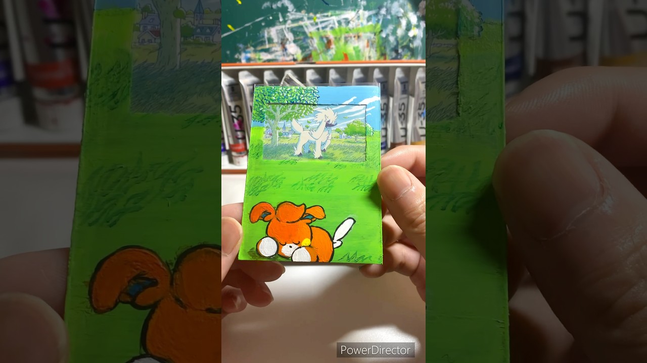 【トリミアン】のスリーブにお昼寝パモ🎨#pokemoncards #furfrou #トリミアン