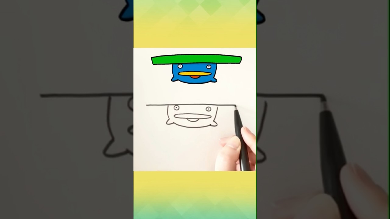 ハスボー正面からかいてみた　#pokemon #ポケモン #ハスボー