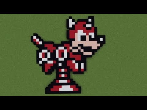 ［マイクラ］黙々とニューラッシュコイルを作る［ロックマン5ドット絵］