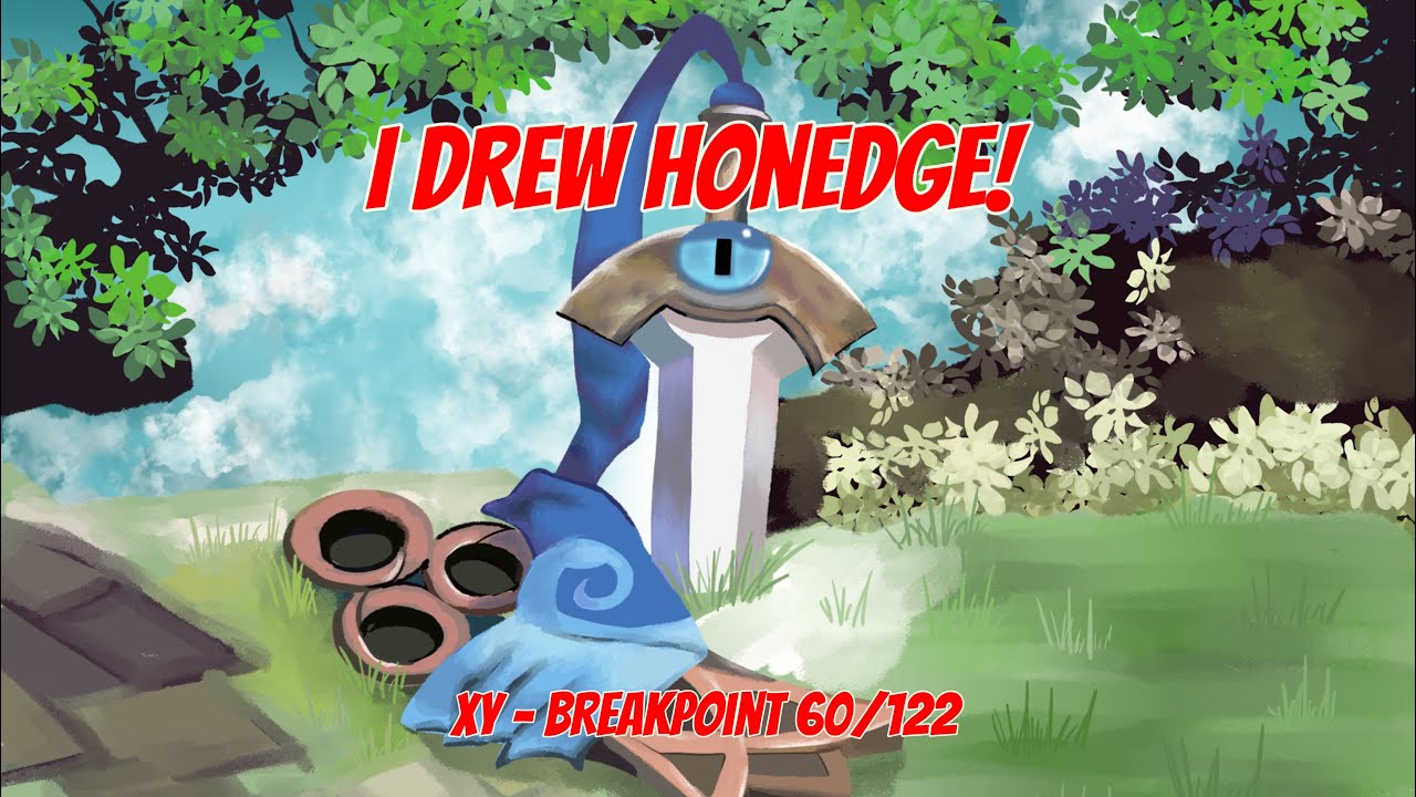 I drew Honedge (ヒトツキ)! #PokémonTCG XY Breakpoint 60/122 #PokéPapi Learns How To Draw #Pokémon